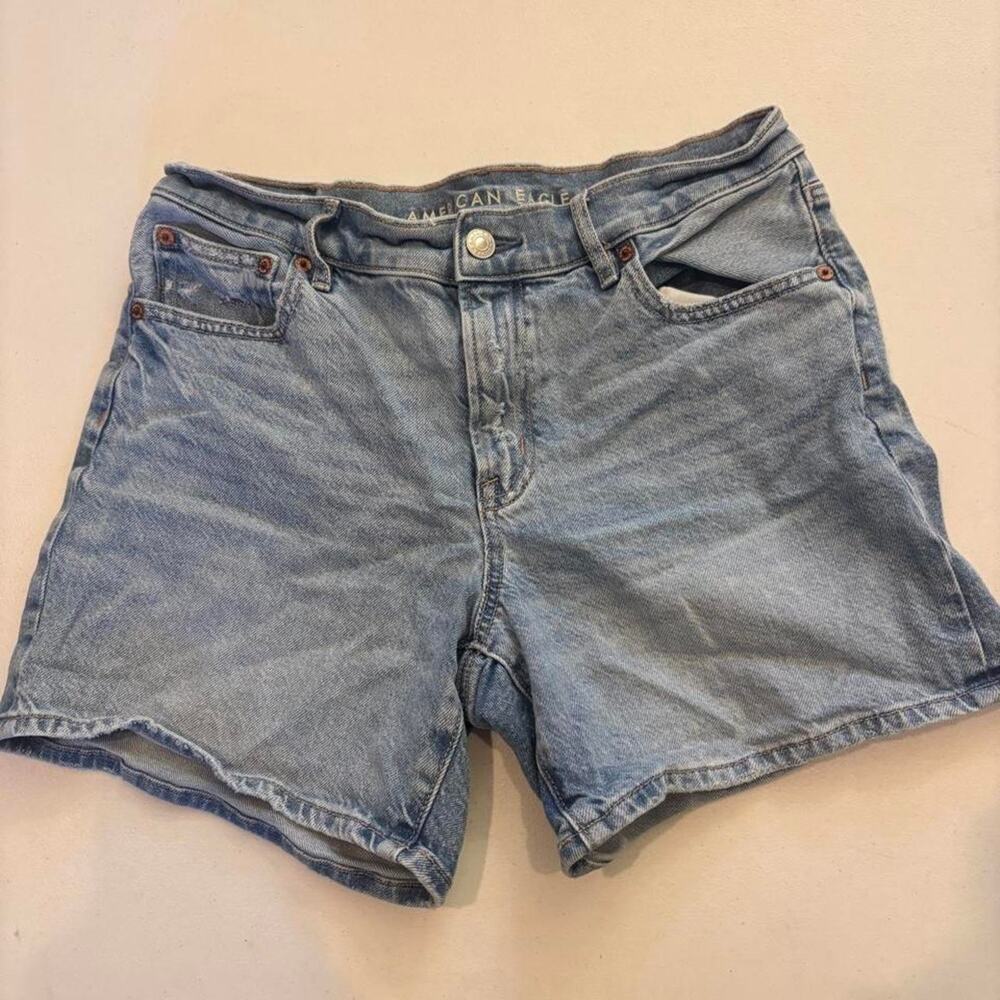 American Eagle Outfitters blue denim shorts